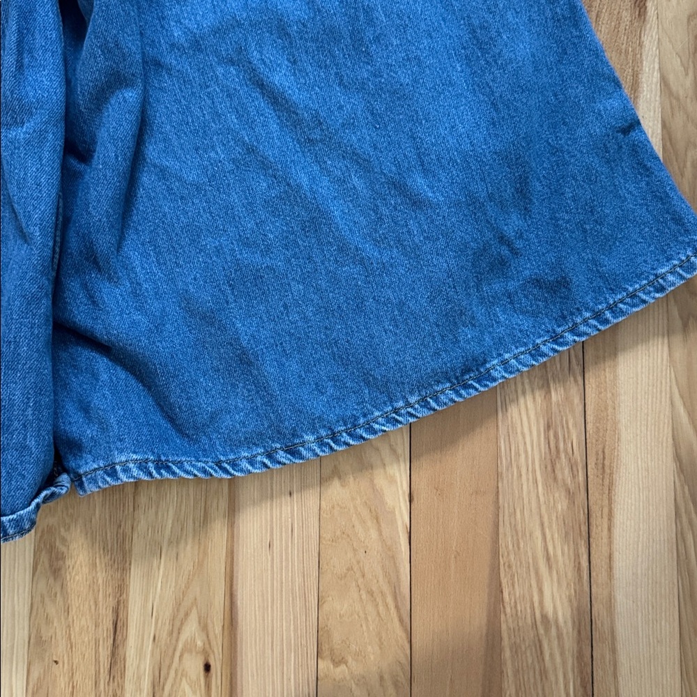 Anthropologie Pilcro wide leg Corset High-Rise Crop Culotte Jeans - Picture 12 of 15